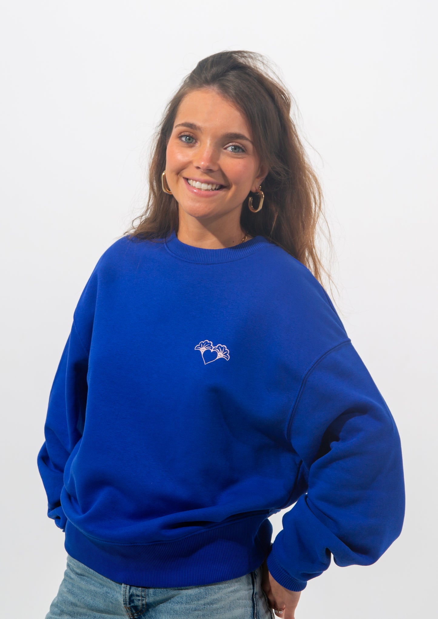 Sweat col rond LA FIAT BLEU